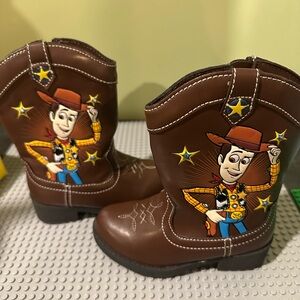 Disney Pixar Toy Story Toddler Boys Light Up Woody Cowboy Boots- Size 7
